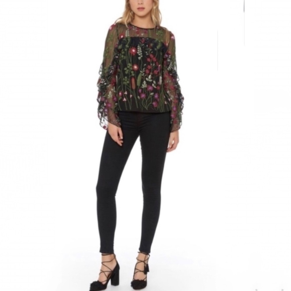 Red Carter Brianne Top (Blk/Multi)